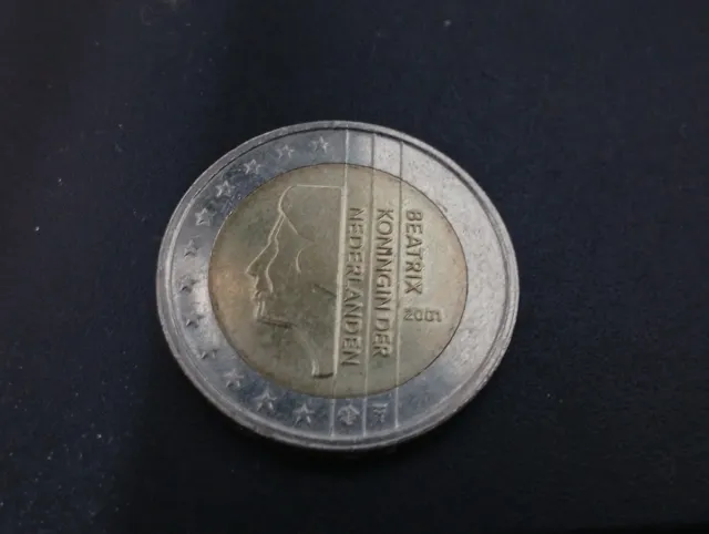 Moneta 2 euro Beatrix 2001 Paesi Bassi