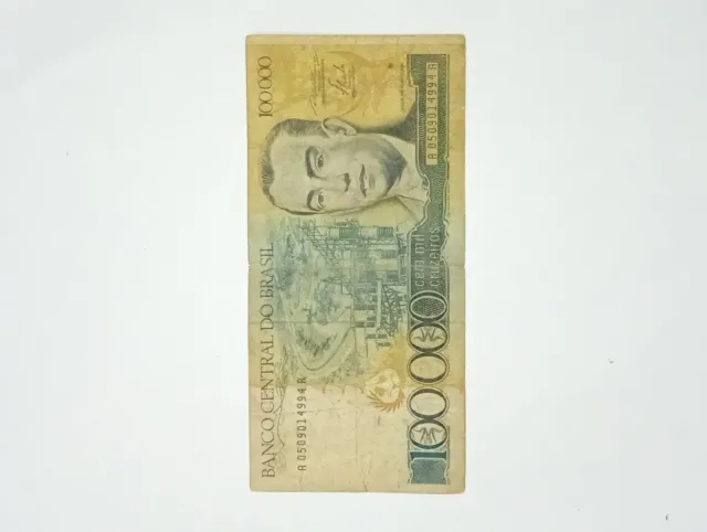 Billete 100.000 Cruzeiros Colección