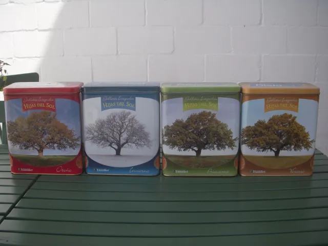 Set di 4 lattine metalliche "Le Quattro stagioni"