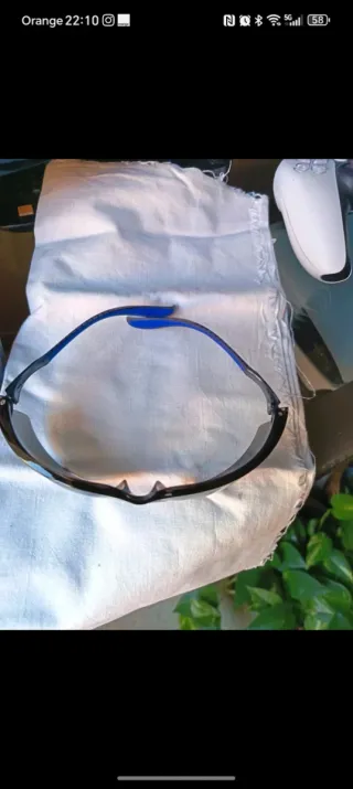 Gafas de sol/trabajo negras y azules