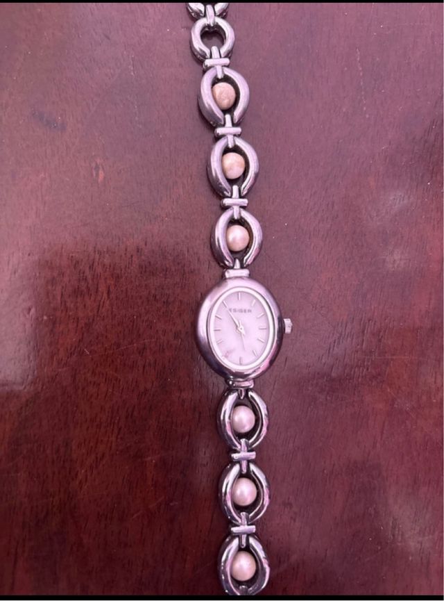 Reloj Triger Plata y Blanco