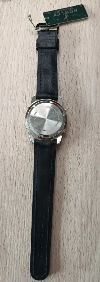 Reloj Nowley Cronógrafo Negro y Plateado