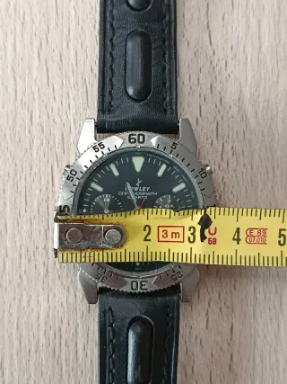 Reloj Nowley Cronógrafo Negro y Plateado