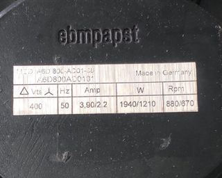Ventilador Axial ebmpapst A6D800 AD0101
