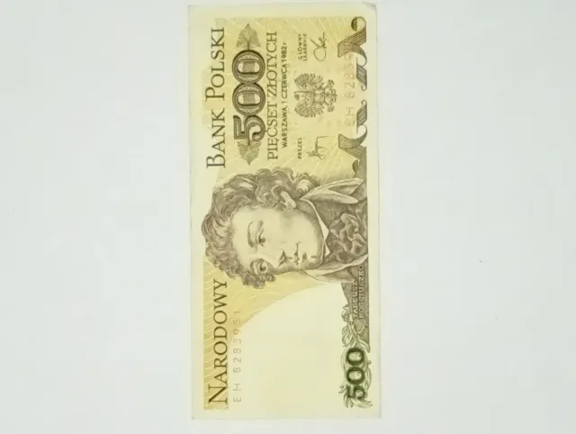 Billete 500 Zlotych Polonia NBP Coleccionismo