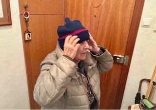 Gorro de alpinista a rayas