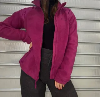 Giacca pile Columbia donna fucsia