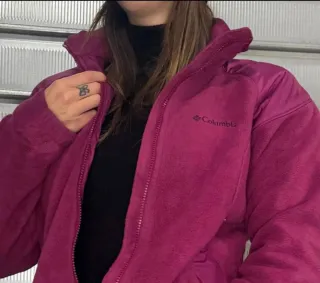 Giacca pile Columbia donna fucsia