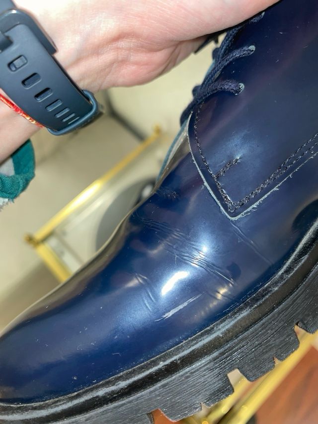 Zapatos de vestir azul brillante