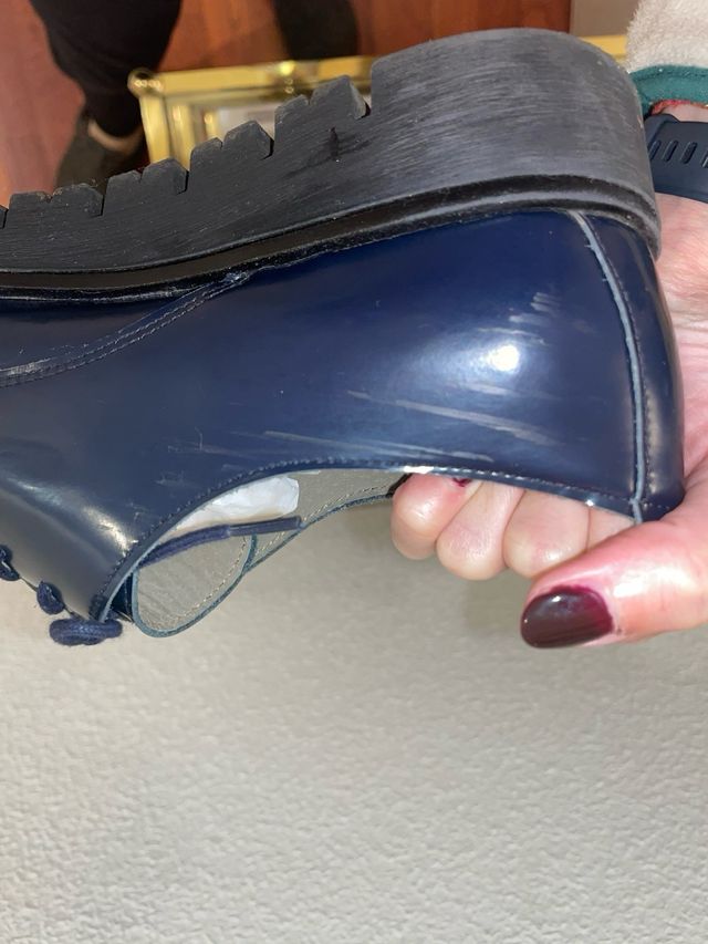 Zapatos de vestir azul brillante