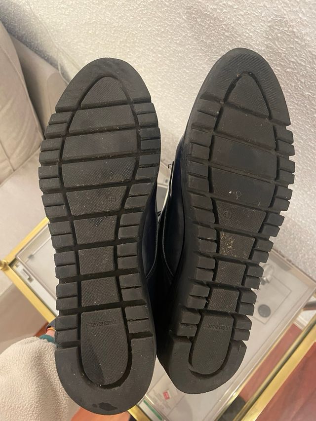 Zapatos de vestir azul brillante