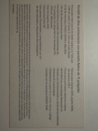 MacBook Pro 13” 8G Retina