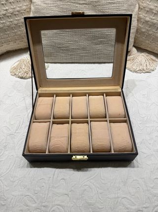 Caja para relojes 10 compartimentos