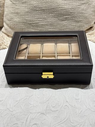 Caja para relojes 10 compartimentos