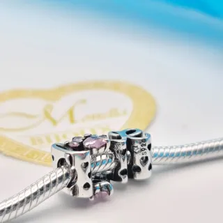 Charm argento 925 love zampetta dog cat cuore