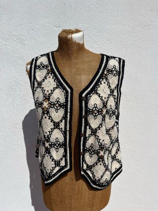 Chaleco Dodo Boho Crochet Talla Única