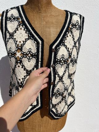 Chaleco Dodo Boho Crochet Talla Única