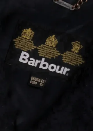 Cappotto lana Barbour uomo blu