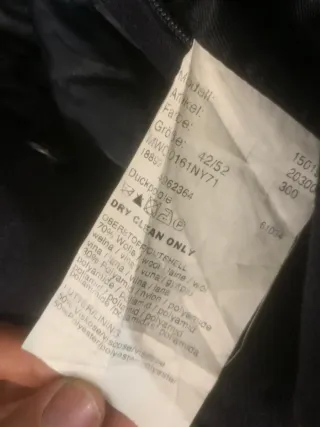 Cappotto lana Barbour uomo blu