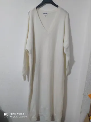 Vestido largo Bristol blanco talla única