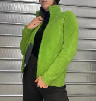 Giacca in pile Columbia donna verde