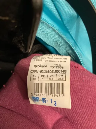 Pattini Oxelo Decathlon misura 40