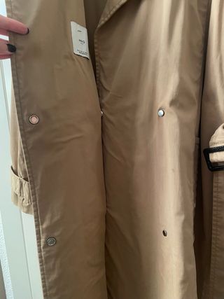 Gabardina clásica beige
