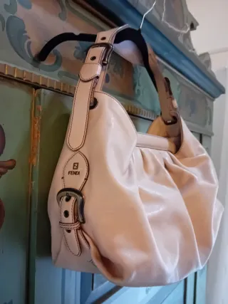 Borsa Fendi Pelle Beige