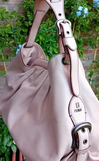Borsa Fendi Pelle Beige