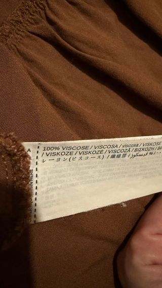 Vestido camisero Mango marrón Talla XS