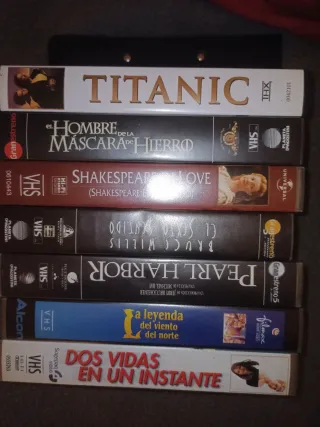 Pack 7 Películas VHS: Titanic, Pearl Harbor y más