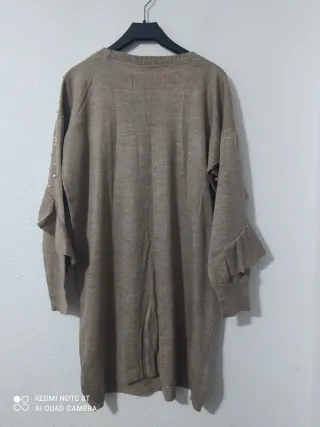 Vestido Hatun perlas y volantes talla única