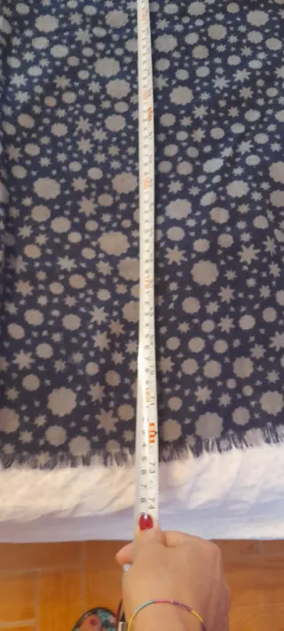 Sciarpa OVS fantasia stelle blu e grigio