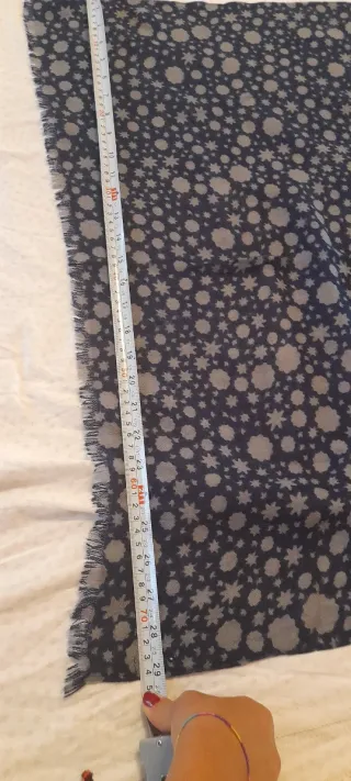 Sciarpa OVS fantasia stelle blu e grigio