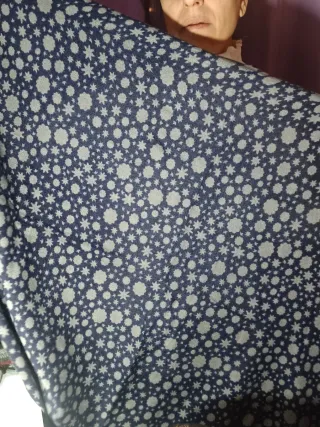 Sciarpa OVS fantasia stelle blu e grigio