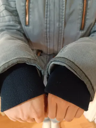 Chaqueta Abrigo Mujer Talla M Azul