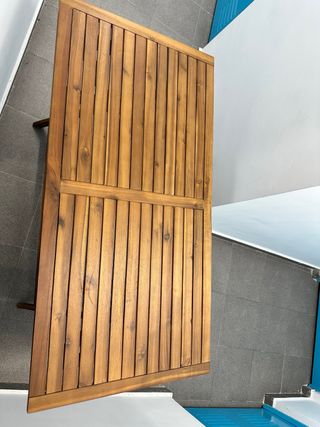 Mesa de madera acacia Delawer Sklum