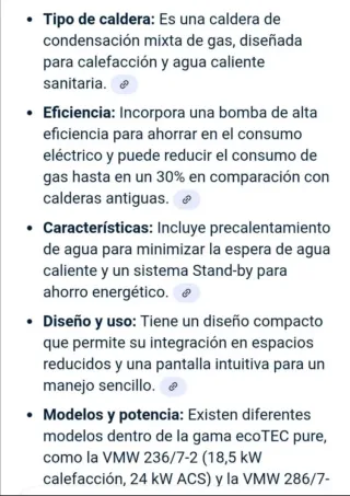 Caldera de condensación Vaillant Eco-Tec