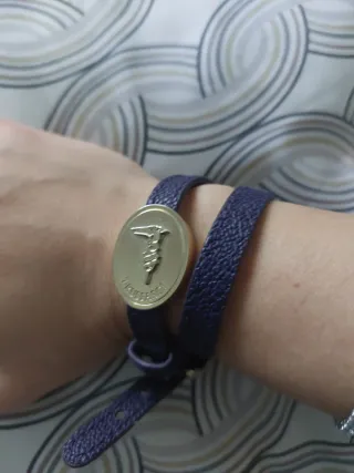 Bracciale Trussardi Doppio Giro Viola Oro