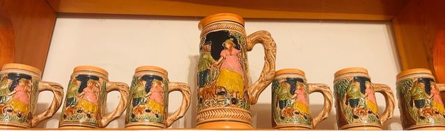 Caraffe per birra in ceramica smaltata