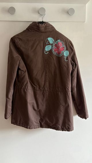 Chaqueta Roxy Marrón con Forro Multicolor