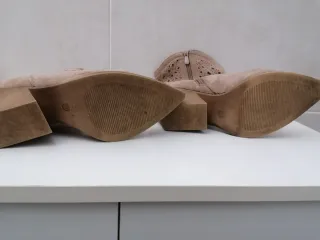 Stivaletti donna beige/marrone