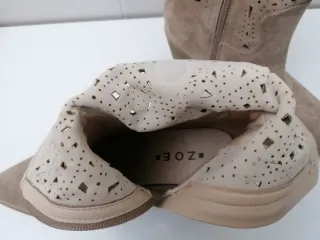 Stivaletti donna beige/marrone