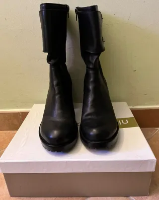 Stivali donna neri tacco alto n.41