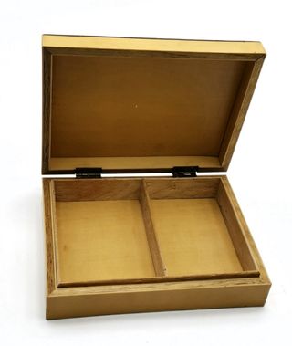 2 Cajas Joyero Madera Laminada Flores
