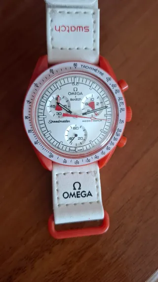 Reloj modelo Blanco/Rojo