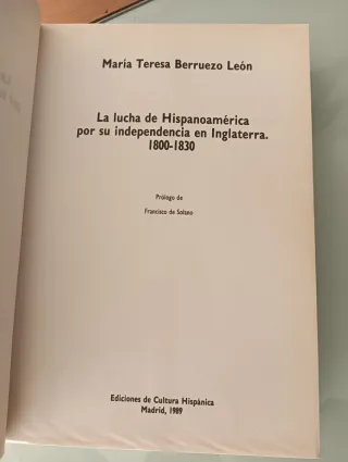 LA LUCHA HISPANOAMÉRICA POR SU INDEPENDENCIA EN IN