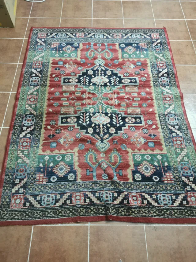 Alfombra de lana estilo oriental 165x125 cm