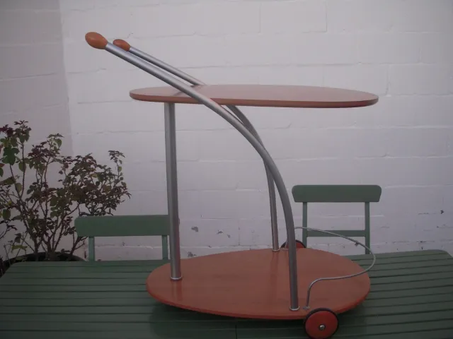 Carrito de servicio vintage madera y metal