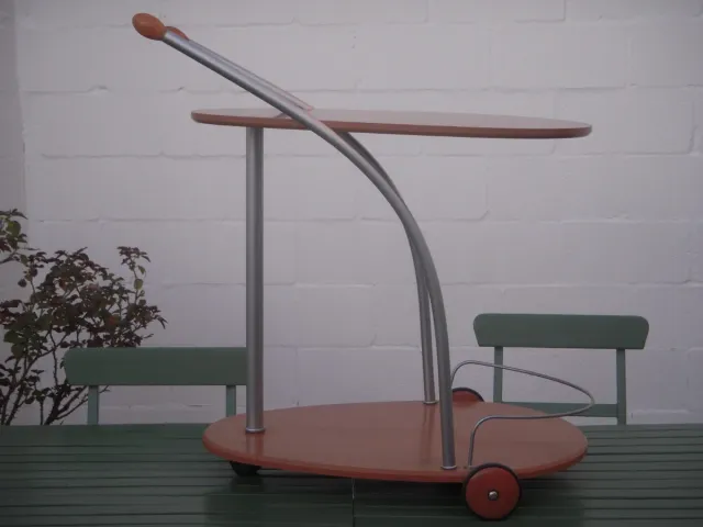 Carrito de servicio vintage madera y metal